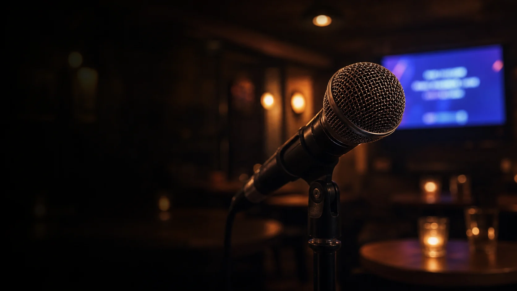 Karaokemikrofoni Purola Baarissa